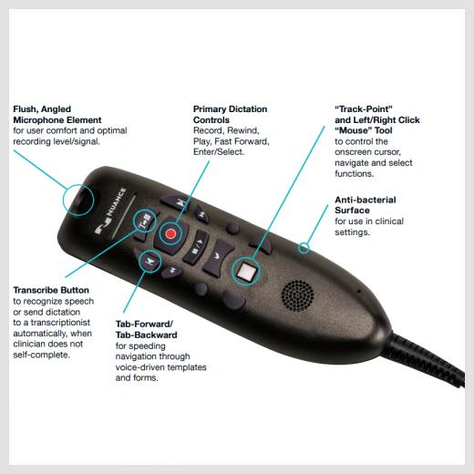 Nuance PowerMic III Handheld Microphone nuance PowerMic 3 Handheld Microphone