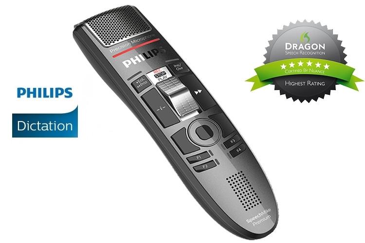 Philips SMP3710 SpeechMike Premium Touch : Slide Control Dictation Microphone Philips SMP3710 SpeechMike Premium Touch