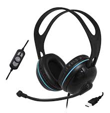 Andrea Electronics NC-455VM USB Over-Ear Stereo USB Headset Andrea NC-455VM