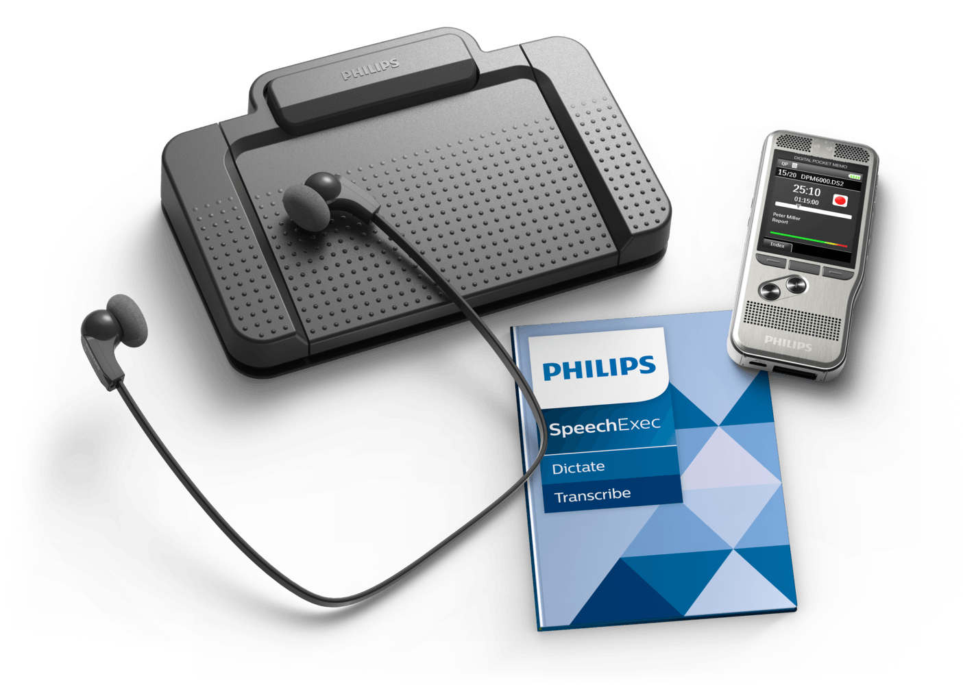 PHILIPS DPM6700 Recorder with Footpedal Transcription DPM6700