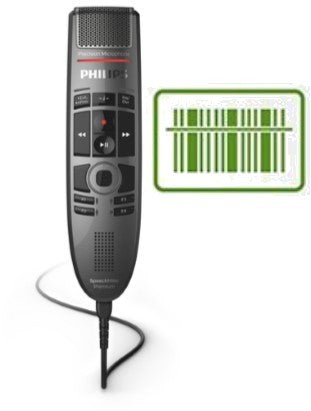 Philips SMP3800 SpeechMike Premium Touch : Push Button with Barcode Scanner Philips SMP3800 SpeechMike Premium Touch : Push Button with Barcode Scanner