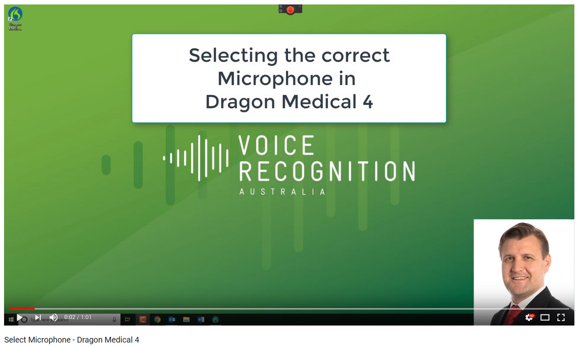 dragon medical microphone problem