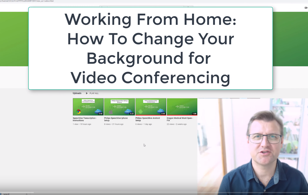 Work from home - Video conferencing background removal