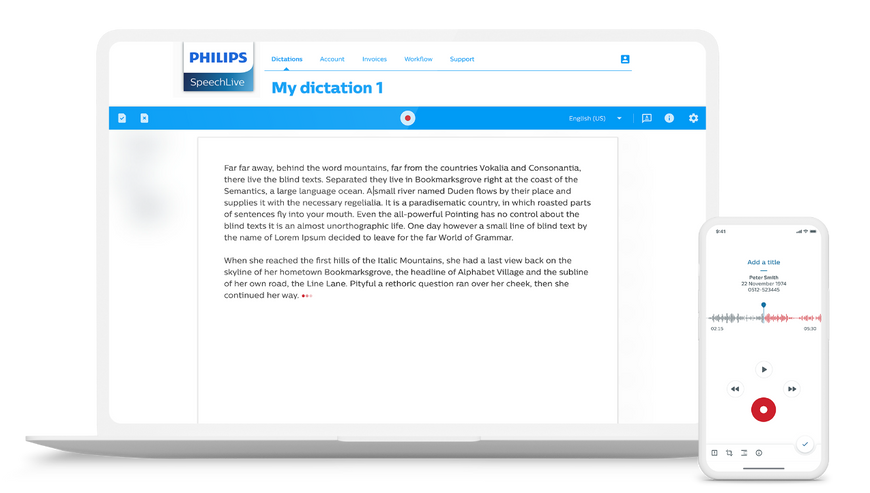 Philips SpeechLive Pro Package with AI Speech-to-Text - Author Package - 1 Year