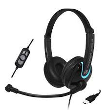 Andrea Electronics NC-255VM USB On-Ear Stereo USB Headset