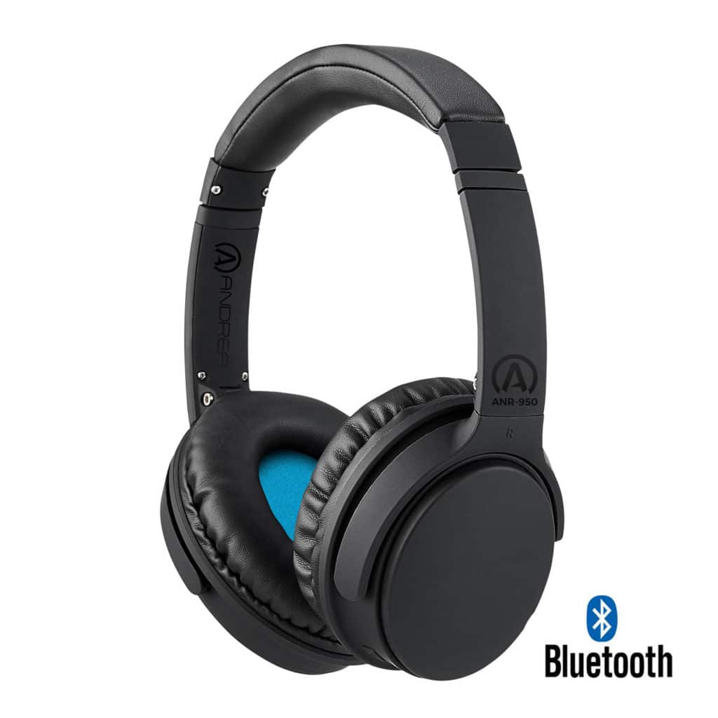 Andrea ANR-950 - ACTIVE NOISE CANCELLING BLUETOOTH HEADPHONES