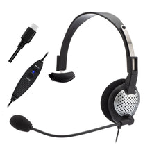 Andrea NC181 VM USB-C On-Ear Mono (Monaural) Headset